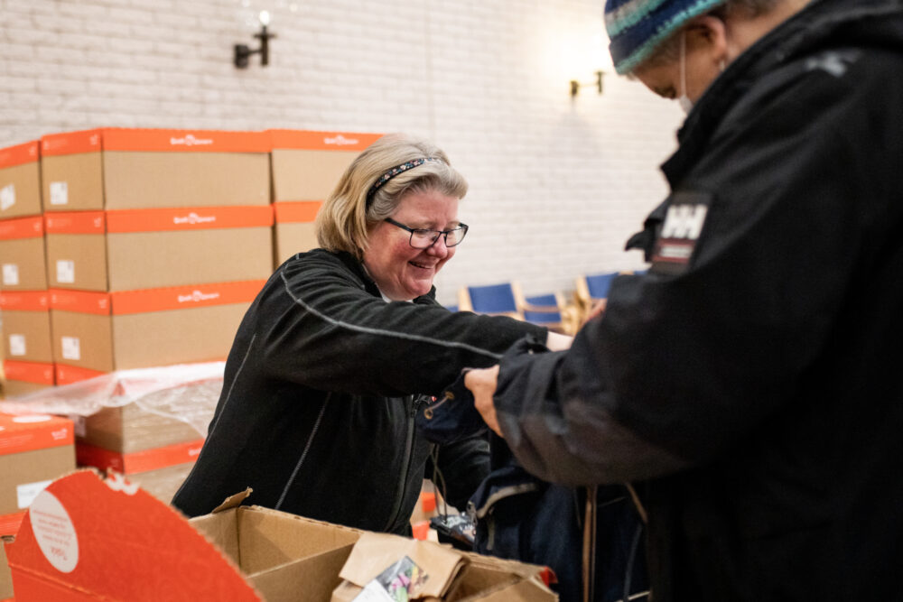 Matutdeling slumstasjonen 14