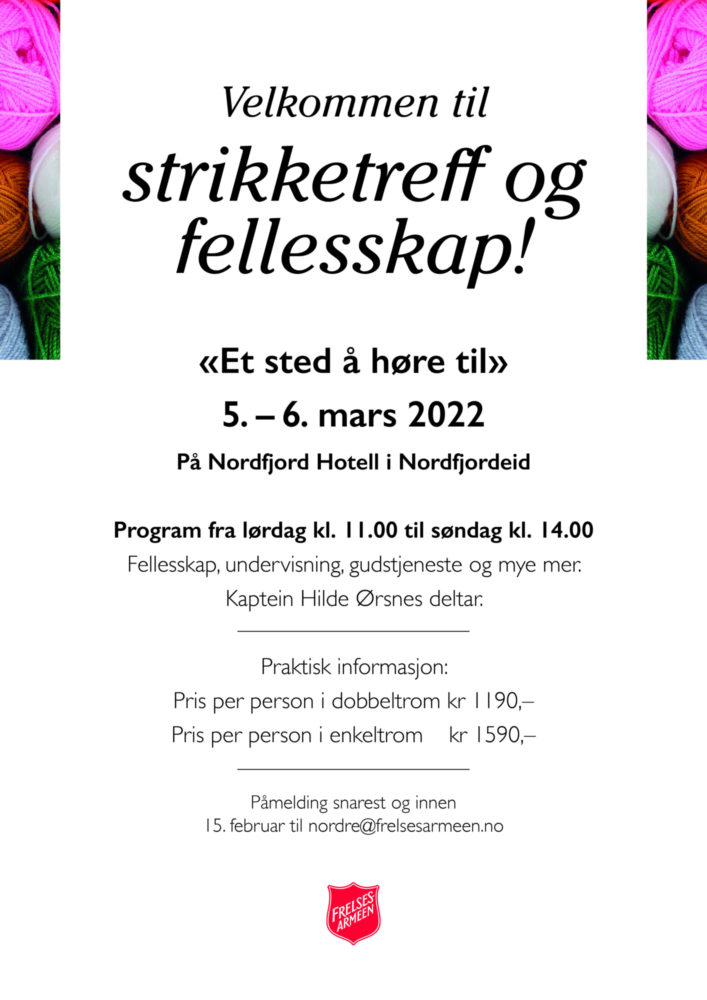 Strikketreff plakat