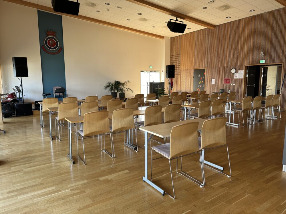 korpssalen med plass til 180 personer. konferanse Moss